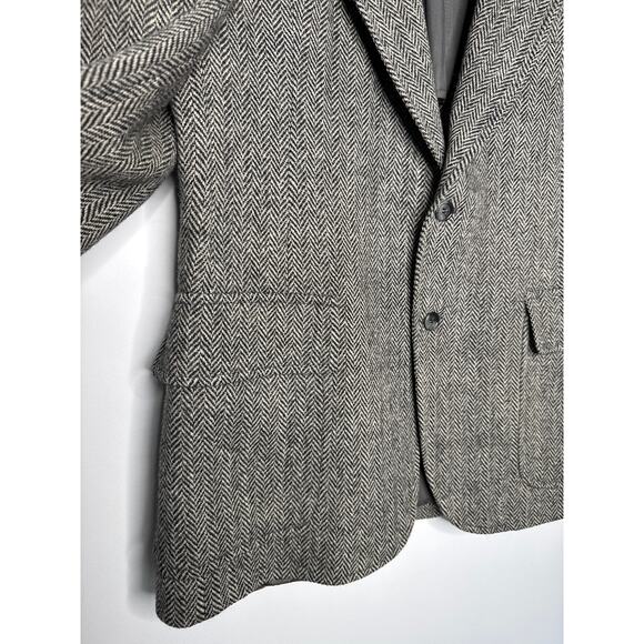 Harris Tweed Herringbone Wool Blazer 1980s–1990s Cavalier S.H. Franklin Medium - Picture 5 of 13